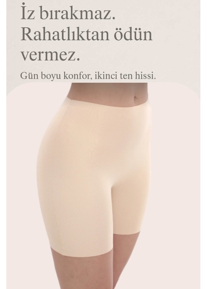  Yandan Dikişli İz Yapmaz Hayalet Korse Şort Korse Yüksek Bel Toparlayıcı Lazer Kesim Şort